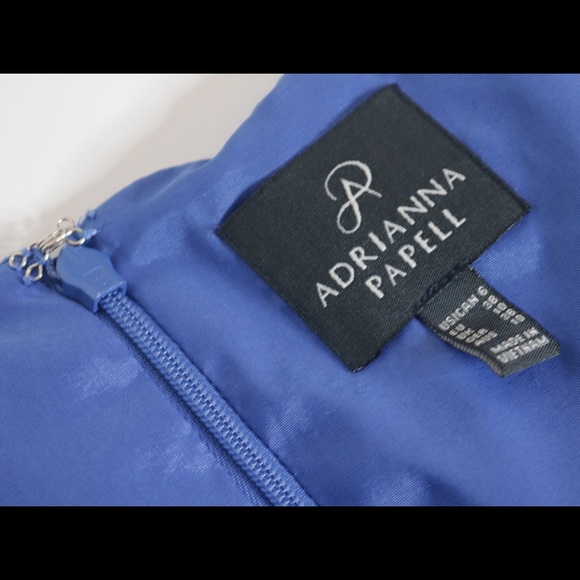 Adrianna Papell Blue Cocktail Dress - Picture 3 of 4